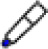 Icon of a pen with a blue tip