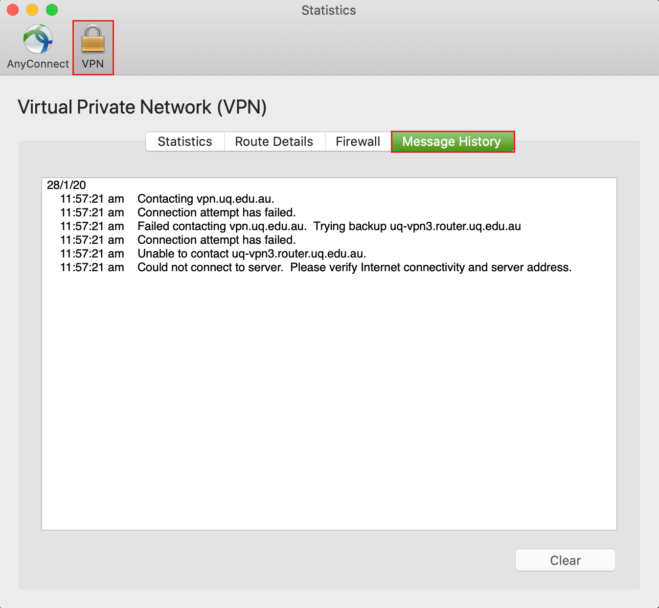 why does my mac laptop ask for a vpn