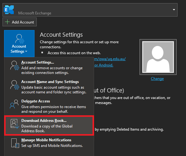 cached exchange mode outlook 2016 not updating